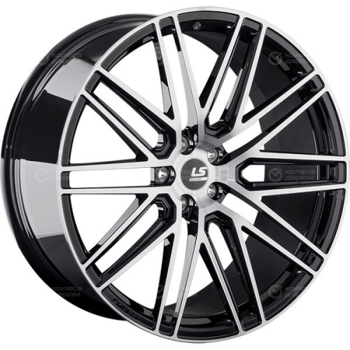 Колесный диск LS Forged FG12 10xR22 5x112 ET55 DIA66.6 черный глянцевый с полированной лицевой частью
