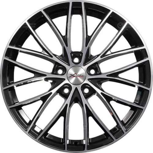 Колесный диск X-trike X130 7.5xR18 5x108 ET50 DIA63.35 глянцевый черный с полированной лицевой частью