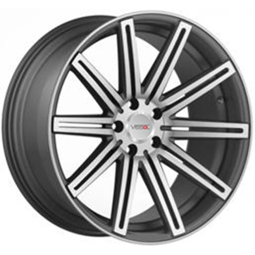 Легковой диск Vissol V-004 9x20 5x112 ET45 66,6 Black & Machined With Dark Tint