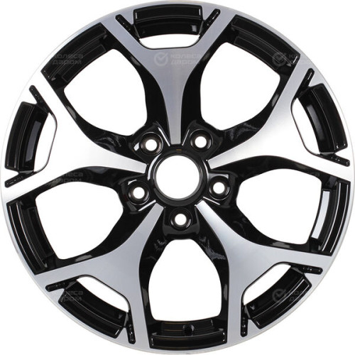 Колесный диск NEO 753 7xR17 5x114.3 ET48 DIA67.1 глянцевый черный с полированной лицевой частью