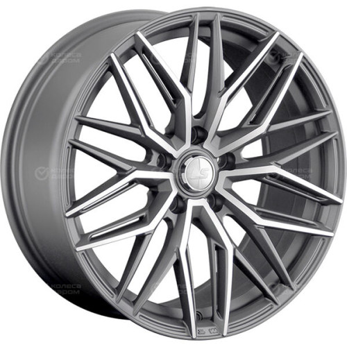 Колесный диск LS LS 1331 8.5xR18 5x114.3 ET35 DIA67.1 темно-серый матовый ,частично полированный