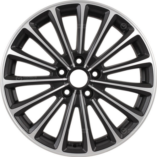 Колесный диск X-trike X136 7xR17 5x114.3 ET45 DIA67.1 черный матовый с полированной лицевой частью