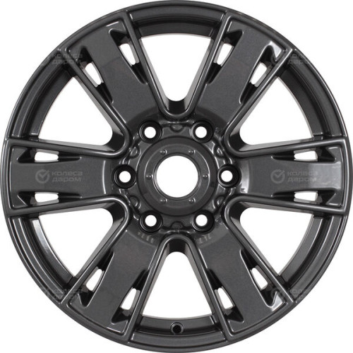 Колесный диск КиК Севенна 7xR17 6x139.7 ET38 DIA67.1 насыщенный темно-серый полностью полированный