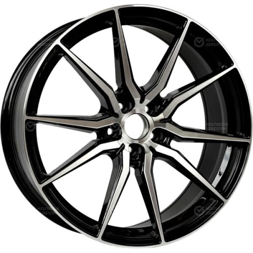 Колесный диск NEO 206FF 8.5xR20 5x108 ET35 DIA65.1 глянцевый черный с полированной лицевой частью