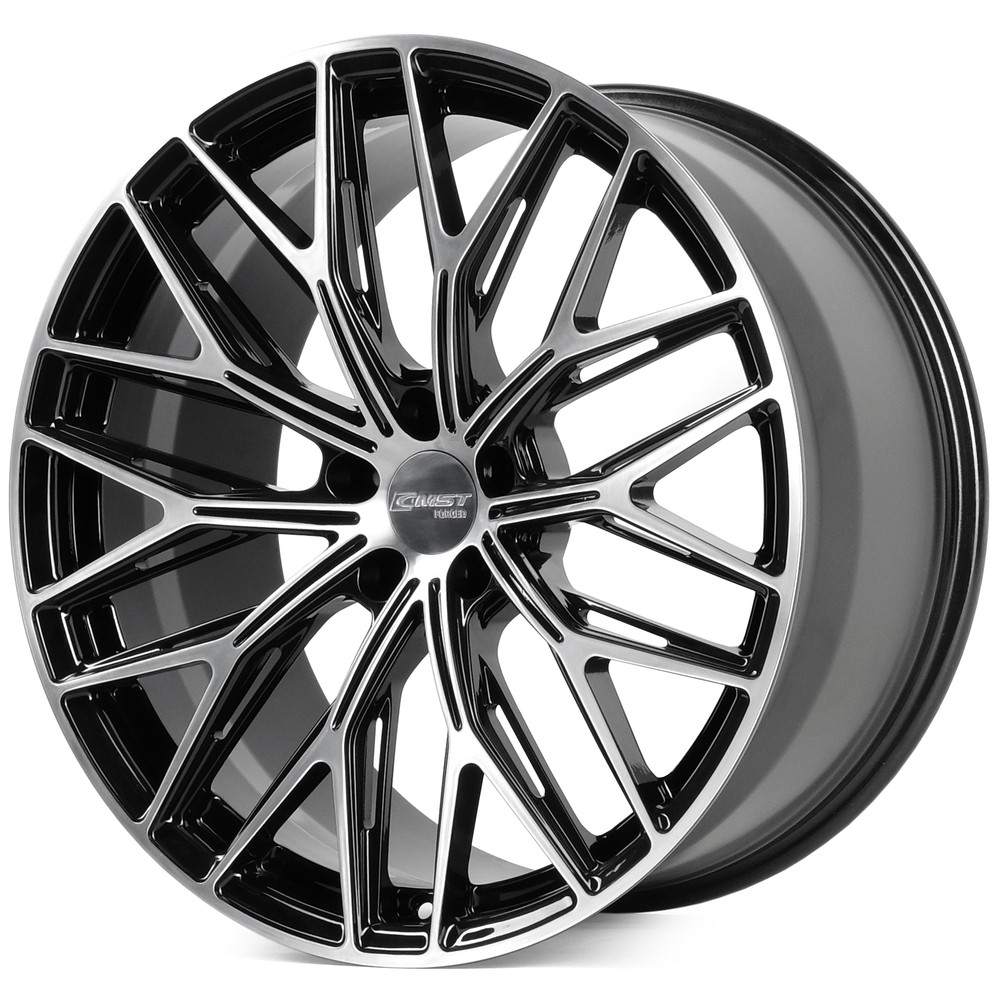 Легковой диск CMST SL405 9x21 5x112 ET25 66,6 Черный + полированные спицы