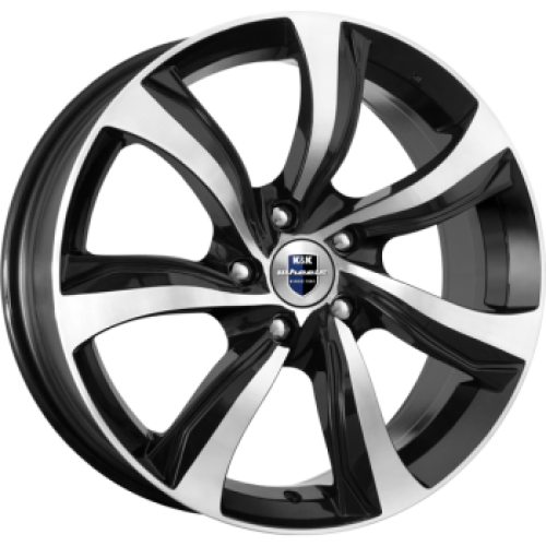 Легковой диск КиК Либерти 7x17 5x114,3 ET40 66,1 Алмаз черный