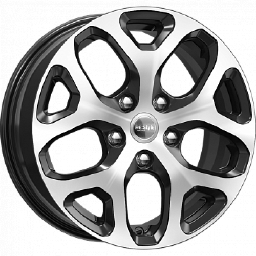 Легковой диск КиК КС869 6,5x16 4x100 ET43 60,1 Алмаз черный