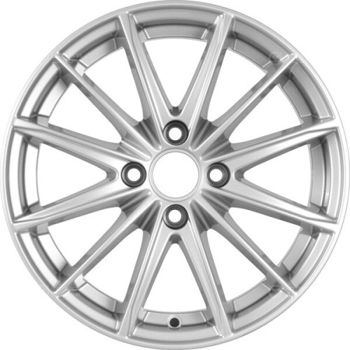 Колесный диск КиК Пойнт Бланк 6xR15 4x100 ET45 DIA67.1 глянцевый серебристый