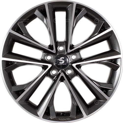 Колесный диск СКАД Premium Series КР012 (18_Sportage QL) 7xR18 5x114.3 ET48.5 DIA67.1 серый глянцевый с полированной лицевой частью