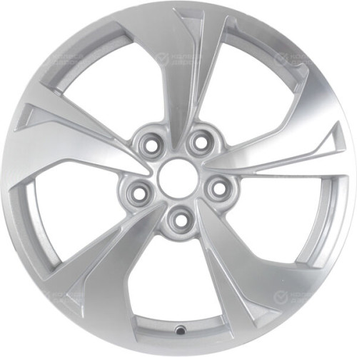 Колесный диск KHOMEN KHW1724 (Qashqai) 7xR17 5x114.3 ET40 DIA66.1 серебристый полностью полированный