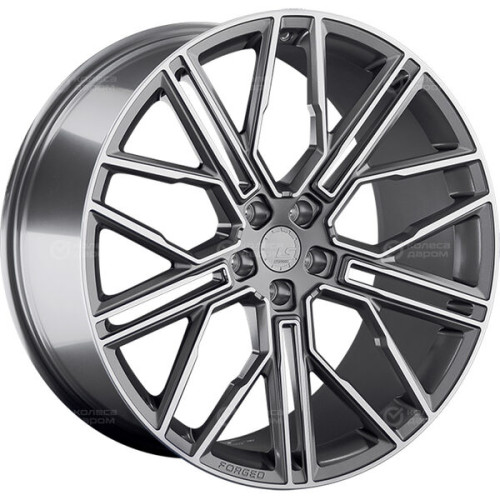 Колесный диск LS Forged LS FG08 11.5xR21 5x112 ET43 DIA66.6 темно-серый матовый ,частично полированный