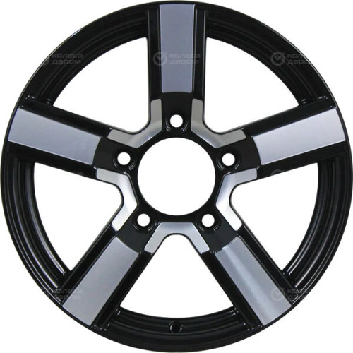 Колесный диск iFree Райдер (КС482) 6.5xR16 5x139.7 ET40 DIA98 чёрный глянцевый с полированной лицевой частью