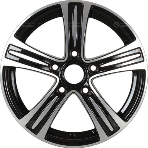 Колесный диск iFree S.U. 6xR15 5x108 ET43 DIA67.1 чёрный глянцевый с полированной лицевой частью