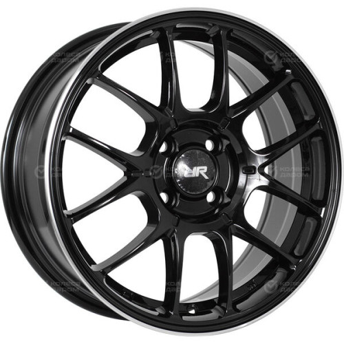 Колесный диск Race Ready CSSD2795 6xR14 4x100 ET38 DIA60.1 черный глянцевый с полированным ободом