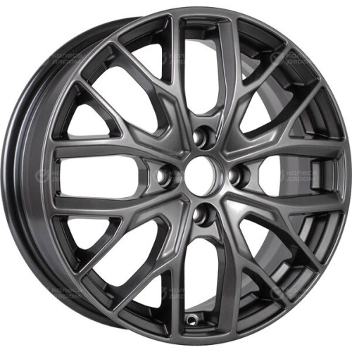 Колесный диск КиК Лилиом 6xR16 4x100 ET45 DIA67.1 темно-серебристый