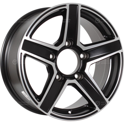 Колесный диск СКАД Сафари 7xR16 5x139.7 ET30 DIA98.5 черный матовый с полированным элементом