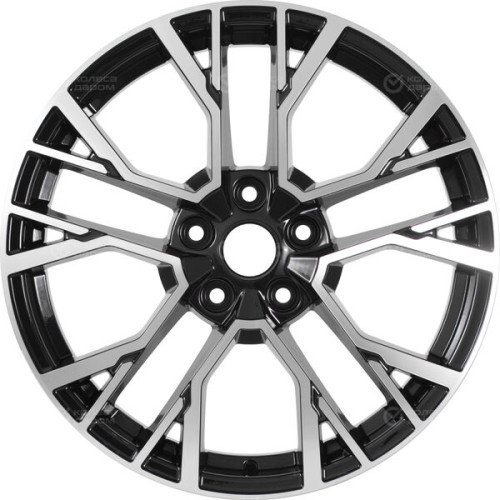 Колесный диск Carwel Камак 1810 7xR18 5x114.3 ET42 DIA67.1 черный глянцевый с полированной лицевой частью