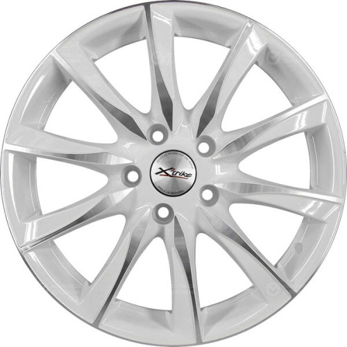 Колесный диск X-trike X120 7xR17 5x100 ET38 DIA67.1 белый глянцевый с полированной лицевой поверхностью