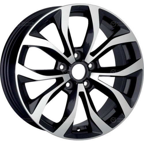 Колесный диск Replay B320 7xR18 5x112 ET22 DIA66.6 черный с полированной лицевой стороной