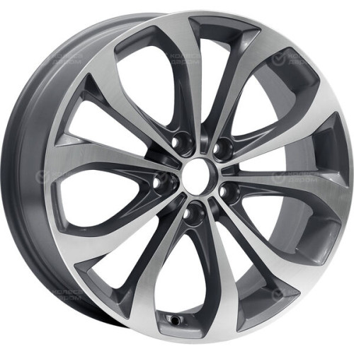 Колесный диск Replay Ki129 7xR17 5x114.3 ET41 DIA67.1 насыщенный темно-серый полностью полированный