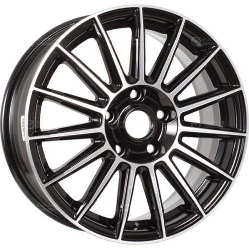 Колесный диск iFree Азур 6.5xR16 5x110 ET38 DIA65.1 чёрный глянцевый с полированной лицевой частью