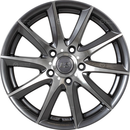 Колесный диск LS LS 286 7xR17 5x114.3 ET45 DIA73.1 насыщенный темно-серый полностью полированный
