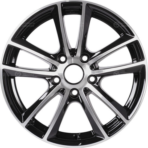 Колесный диск X-trike X116 6.5xR16 5x108 ET43 DIA67.1 черный глянцевый с полированной лицевой поверхностью