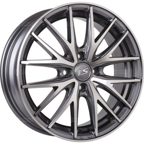 Колесный диск LS LS 918 6xR16 4x100 ET41 DIA60.1 насыщенный темно-серый полностью полированный