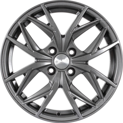 Колесный диск СКАД Асти 6.5xR16 4x100 ET37 DIA60.1 темно-серый цвет с перламутровыми оттенками