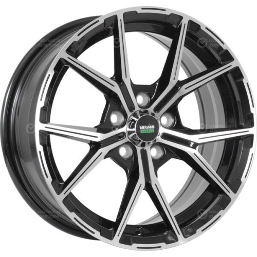 Колесный диск Megami MGM-22 6.5xR15 5x100 ET38 DIA57.1 черный полностью полированный