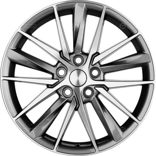 Колесный диск Carwel Алдан 1807 8xR18 5x108 ET46 DIA63.4 серый с полированной лицевой частью