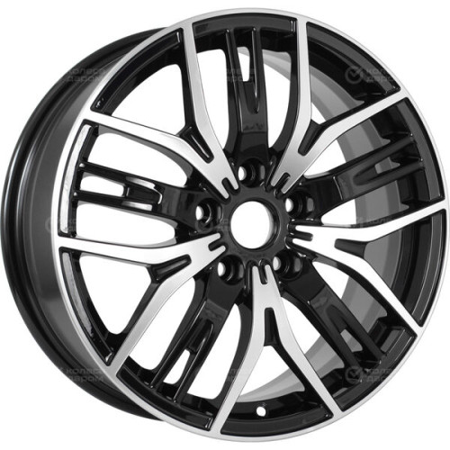 Колесный диск iFree Аскет 7xR17 5x114.3 ET37 DIA66.6 чёрный глянцевый с полированной лицевой частью