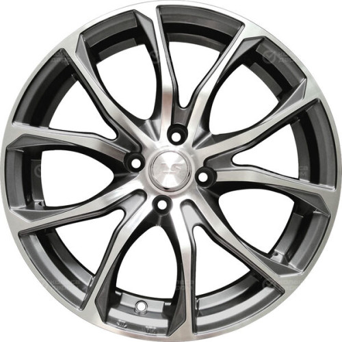 Колесный диск LS LS 764 7.5xR17 5x100 ET40 DIA73.1 насыщенный темно-серый полностью полированный