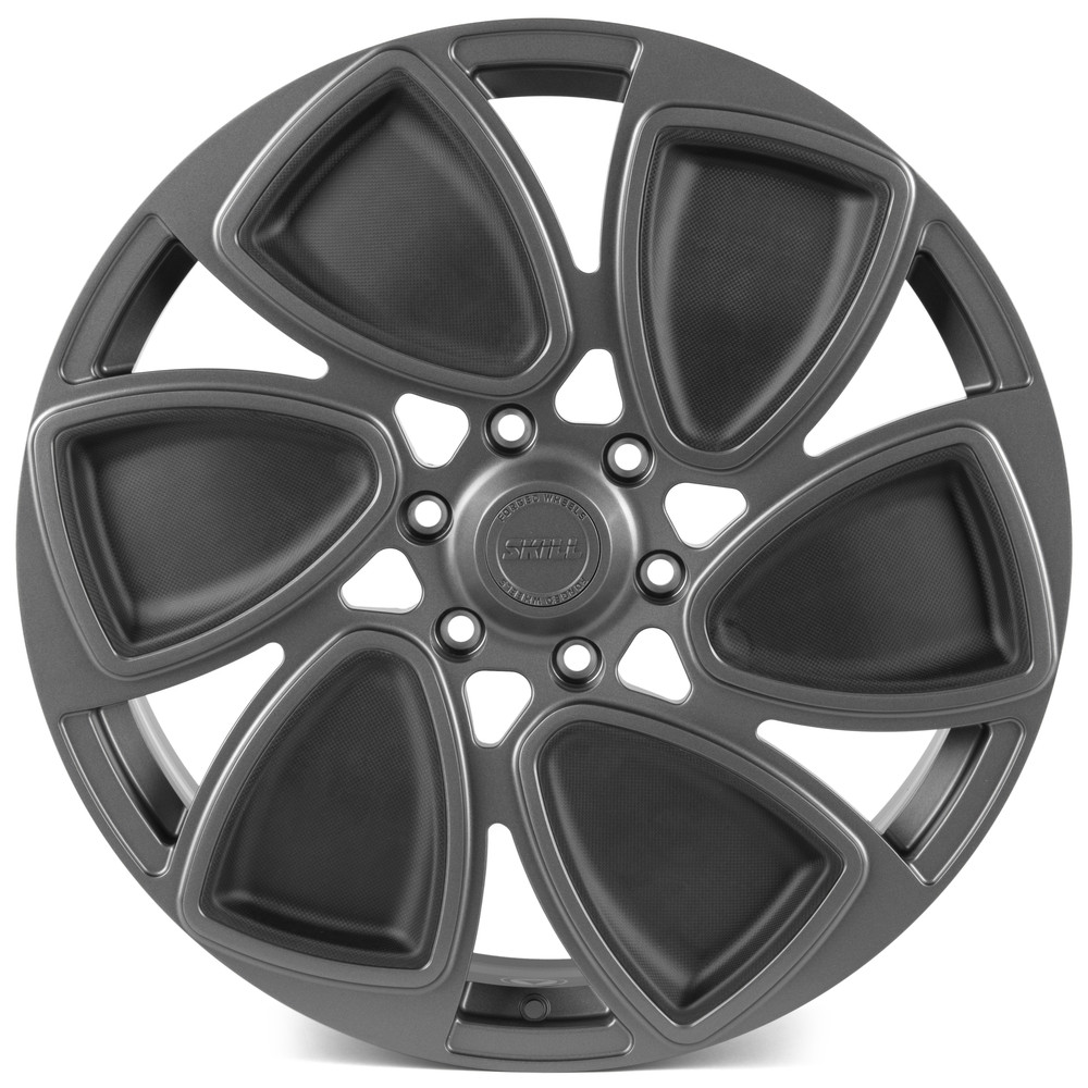 Легковой диск Skill Wheels SV807-SB593 9x22 6x139,7 ET50 95,1 Графит матовый + карбон