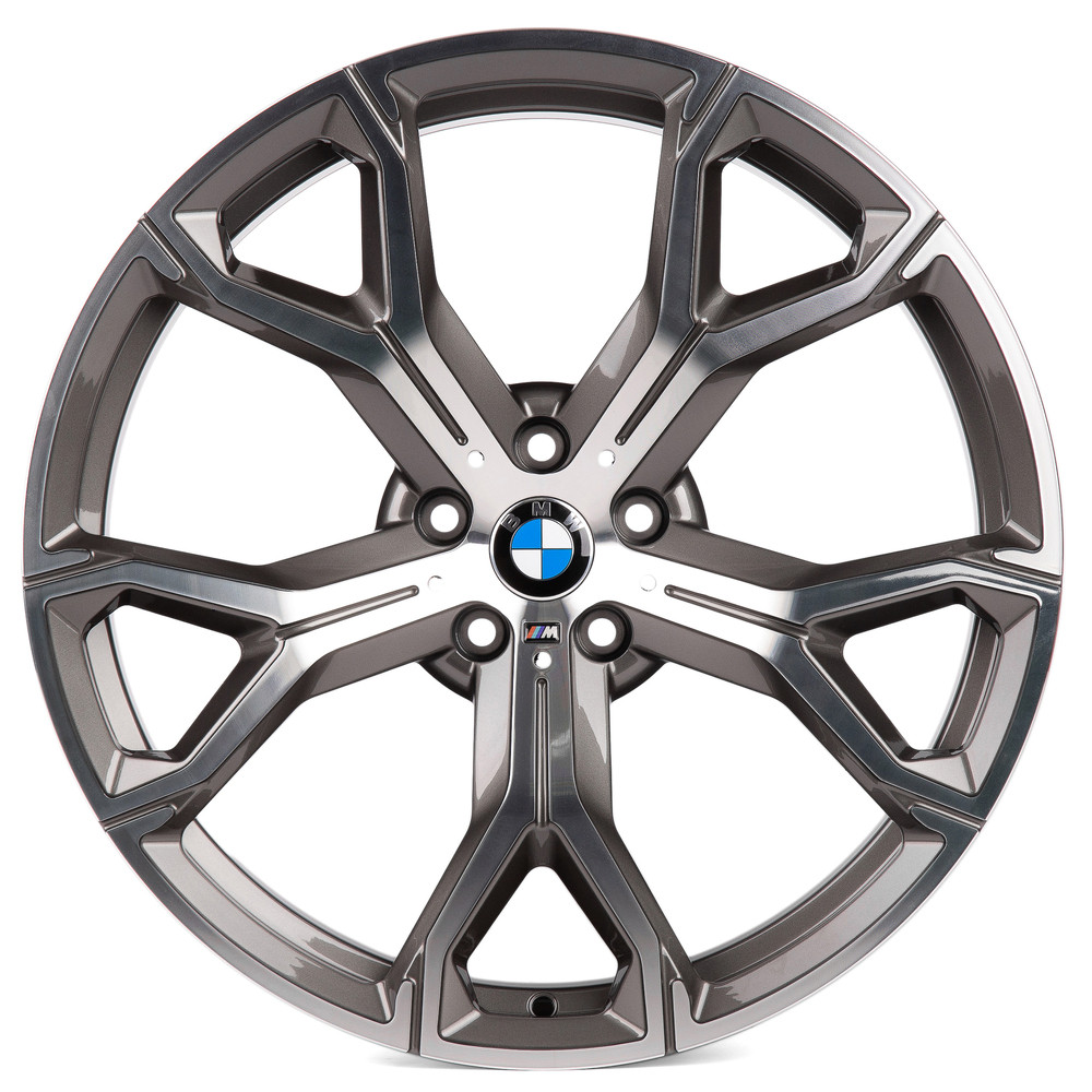 Легковой диск CMST SL078-FG555X 10x20 5x112 ET40 66,6 графит + полированные спицы