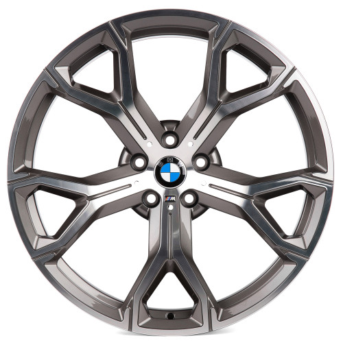 Легковой диск CMST SL078-FG555X 10x20 5x112 ET40 66,6 графит + полированные спицы