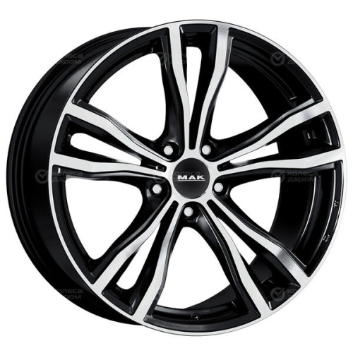 Колесный диск MAK X-Mode 9.5xR21 5x112 ET37 DIA66.6 черный глянцевый с полированной лицевой частью