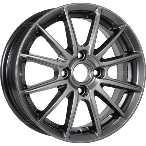Колесный диск КиК Квант 5.5xR14 4x100 ET40 DIA56.6 темно-серебристый