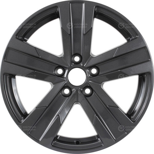 Колесный диск КиК Висмут 7xR16 5x100 ET35 DIA57.1 насыщенный темно-серый полностью полированный