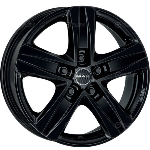 Колесный диск MAK Stone 5 6.5xR16 5x130 ET65 DIA78.1 чёрный глянцевый