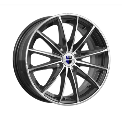 Легковой диск КиК Пойнт Бланк 6x15 4x100 ET46 54,1 Алмаз черный
