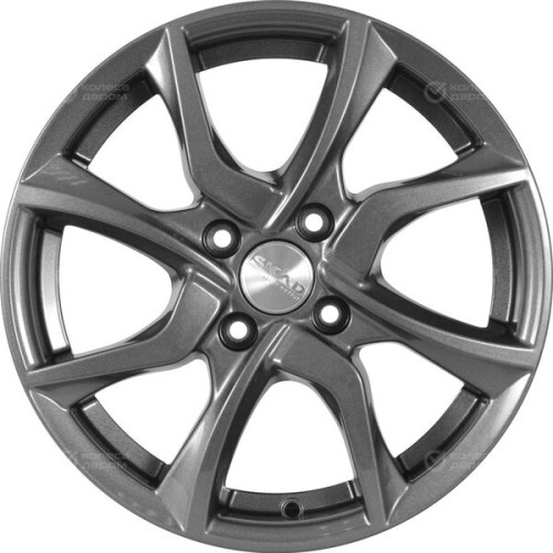 Колесный диск СКАД Тулон 6xR15 4x98 ET35 DIA58.6 темно-серый цвет с перламутровыми оттенками