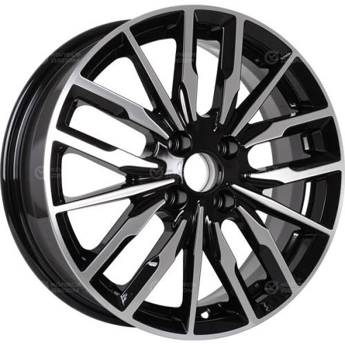 Колесный диск iFree Миконос 6xR16 4x100 ET45 DIA54.1 чёрный глянцевый с полированной лицевой частью