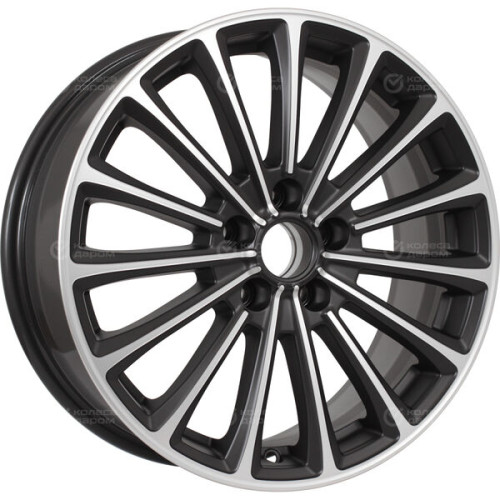 Колесный диск X-trike X136 7xR17 5x108 ET33 DIA60.1 черный матовый с полированной лицевой частью