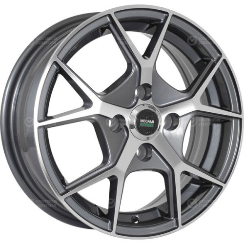 Колесный диск Megami MGM-18 6xR15 4x100 ET50 DIA60.1 насыщенный темно-серый полностью полированный