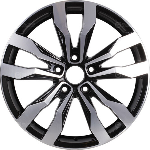 Колесный диск RST R047 7xR17 5x108 ET40 DIA54.1 глянцевый черный с полированной лицевой частью