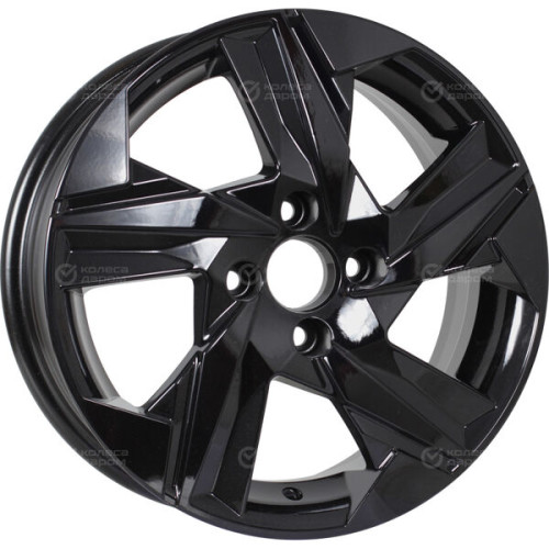 Колесный диск KDW KD1520 6xR15 4x100 ET46 DIA60.1 черный глянцевый