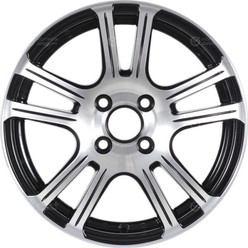 Колесный диск X-trike X105 6xR15 4x100 ET35 DIA67.1 черный глянцевый с полированной лицевой поверхностью