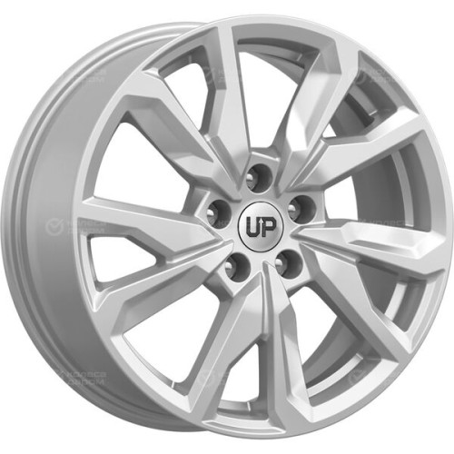 Колесный диск WUP Up114 7xR17 5x114.3 ET37 DIA66.6 глянцевый серебристый