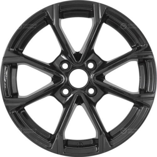 Колесный диск KDW KD1590 6xR15 4x98 ET35 DIA58.6 черный глянцевый